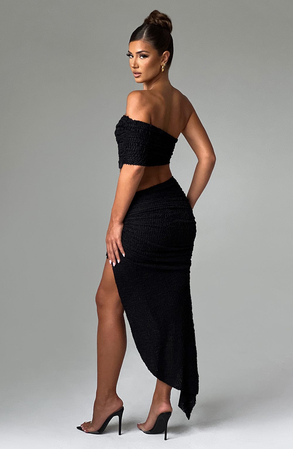 Elsa Midi Skirt - Black